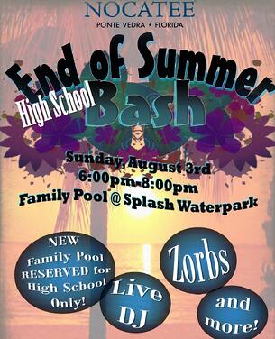 Nocatee End of Summer Bash at Splash