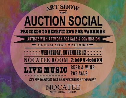 Nocatee Art Show and Auction Social for K9s for Warriors