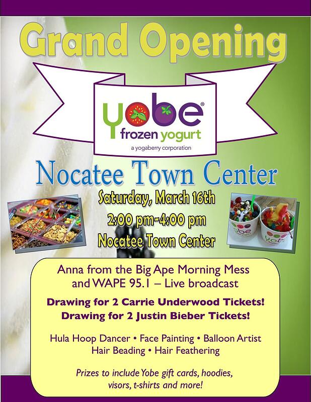 Nocatee event at YOBE