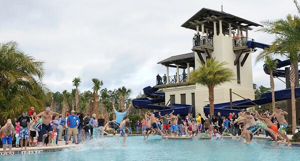 Nocatee Polar Plunge event at Splash Water Park