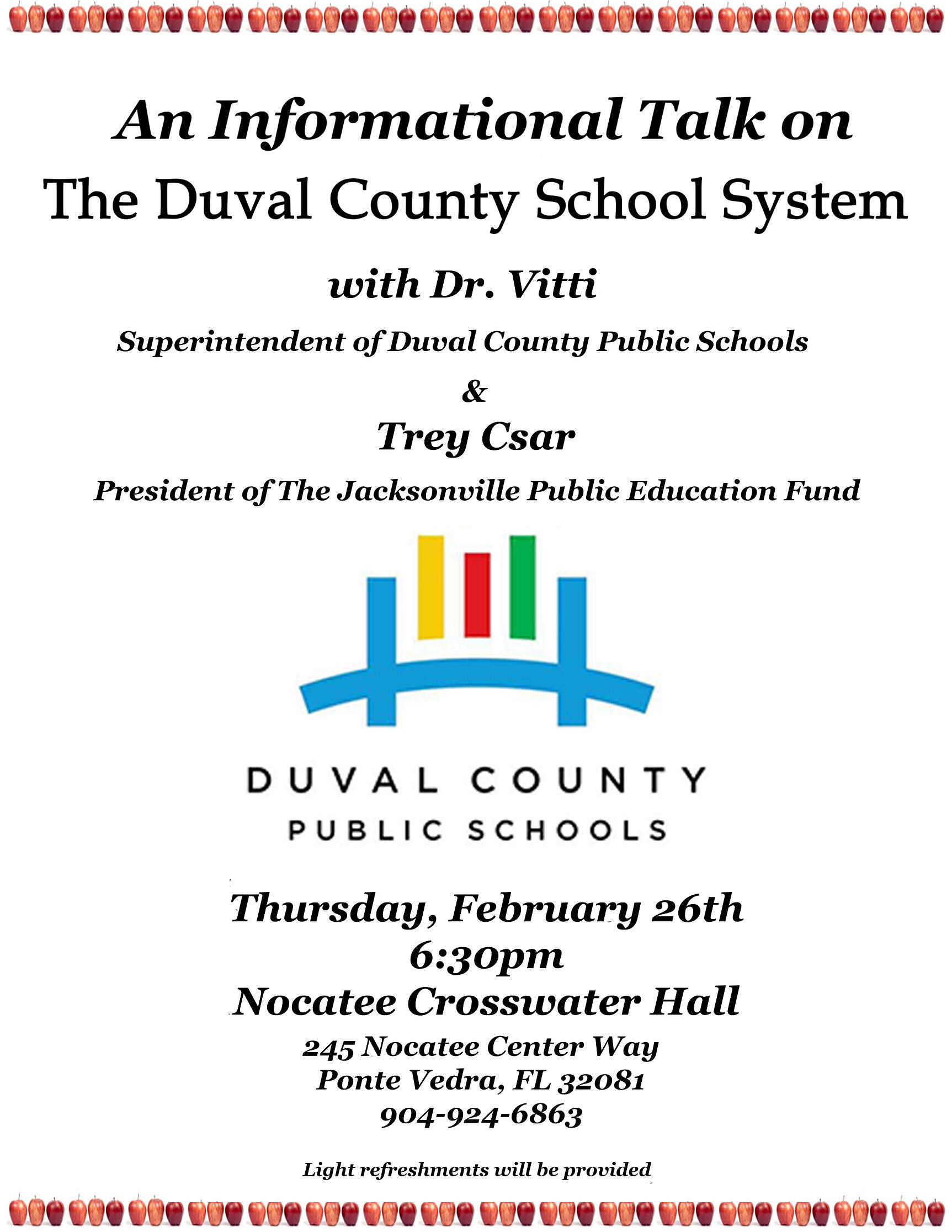 An Informational Talk on the Duval County School System