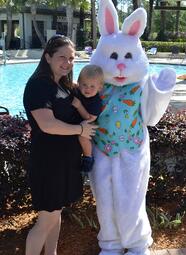 Easter Bunny at Splash Water Park