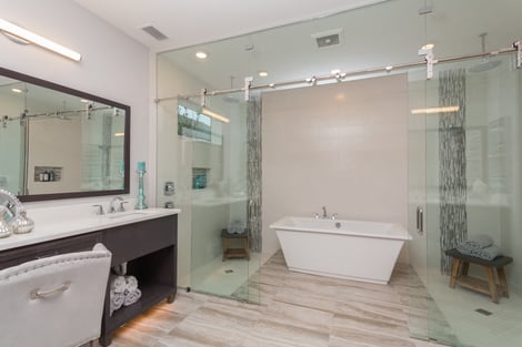Master Bath of Providence's Monroe Model in The Outlook Master Bath of Providence's Monroe Model in The Outlook