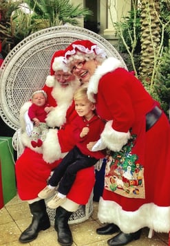 Santa visits at Nocatee Splash Water Park