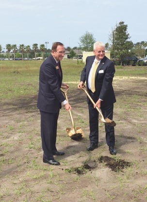 Bill Watson and Ed Forman at Nocatee Office Groundbreaking