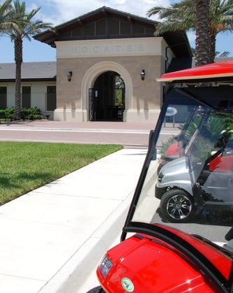 Golf cart at the Splash Water Park 